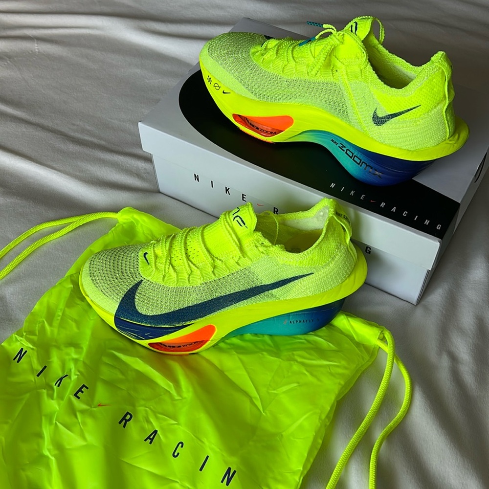 Nike racing Air Zoom Alphafly 10 mens yellow